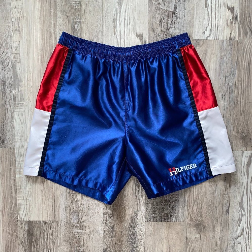 Vintage 2000s Colorblocked Tommy Hilfiger Boxing Shorts